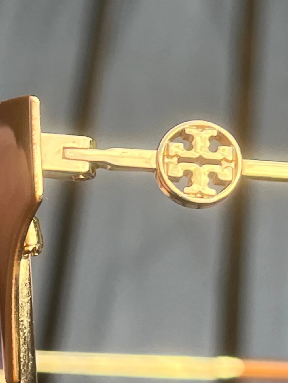 Tory Burch Women's 52mm Shiny Gold Camel Frames TY1089-3324-52 & Matching Case